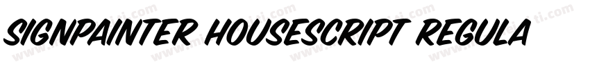 SignPainter HouseScript Regular字体转换